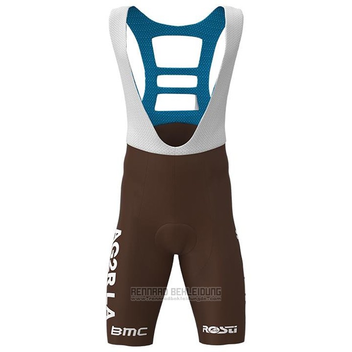 2021 Fahrradbekleidung Ag2r La Mondiale Wei Trikot Kurzarm und Tragerhose